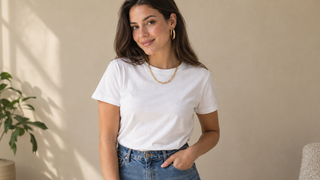 Composição editorial de acessórios para combinar com roupas do dia a dia