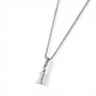 Colar Sign 1 Pingente Banhado a Prata 925