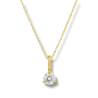 Colar Sign 2 pingentes e ponto de luz Cristal Quartz banhado a ouro 18K da UNA