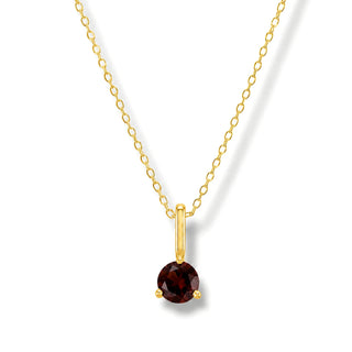 Colar Sign 2 pingentes e ponto de luz Quartzo Whisky banhado a ouro 18K da UNA